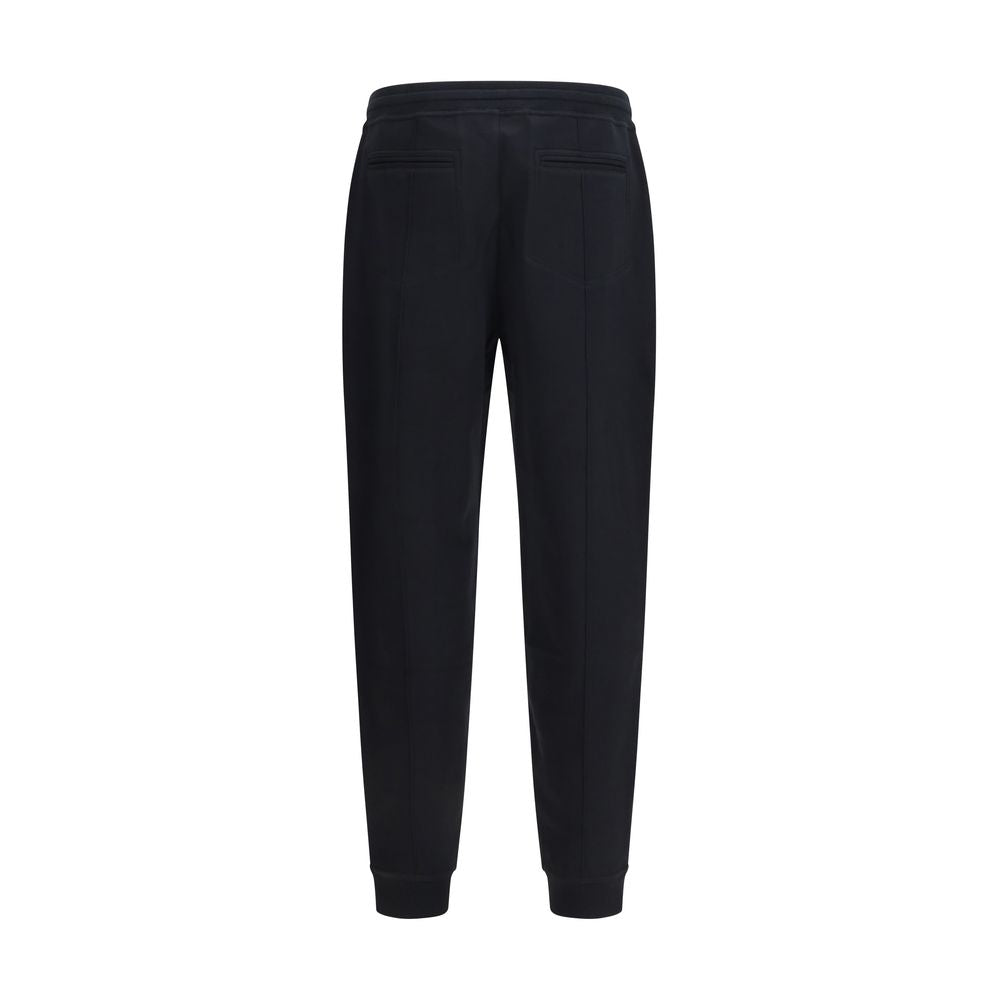 Brunello Cucinelli Black Cotton Joggers (Workout Pants)