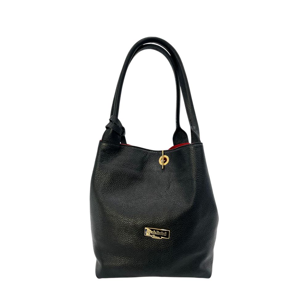 Baldinini Trend Black Cow Women Shoulder Bag