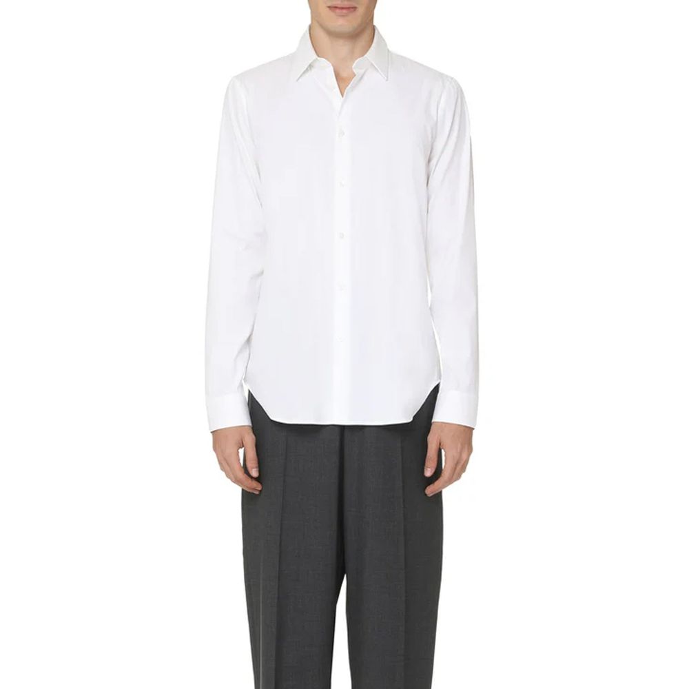 Gucci White Cotton Dress Shirt