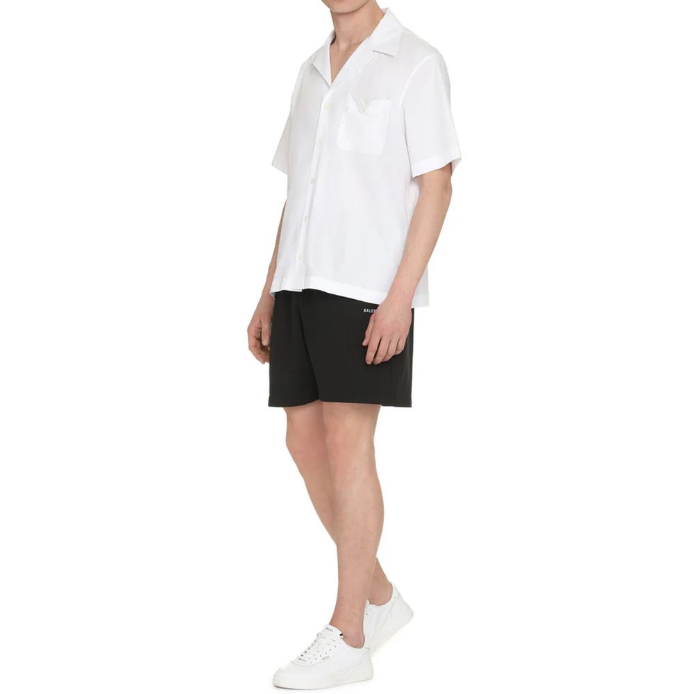 Valentino White Cotton Shortsleeve Shirt