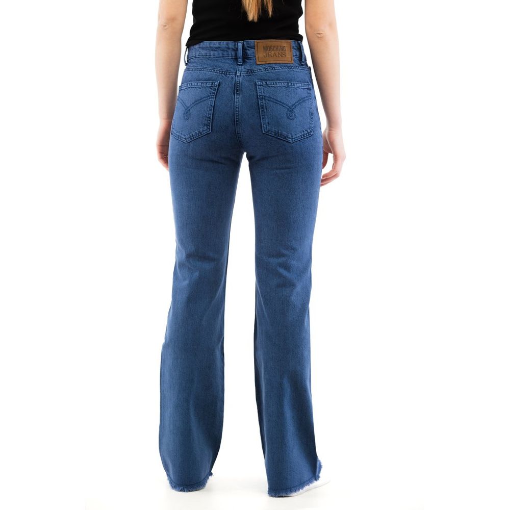 Moschino Multicolor Cotton Flared Jeans
