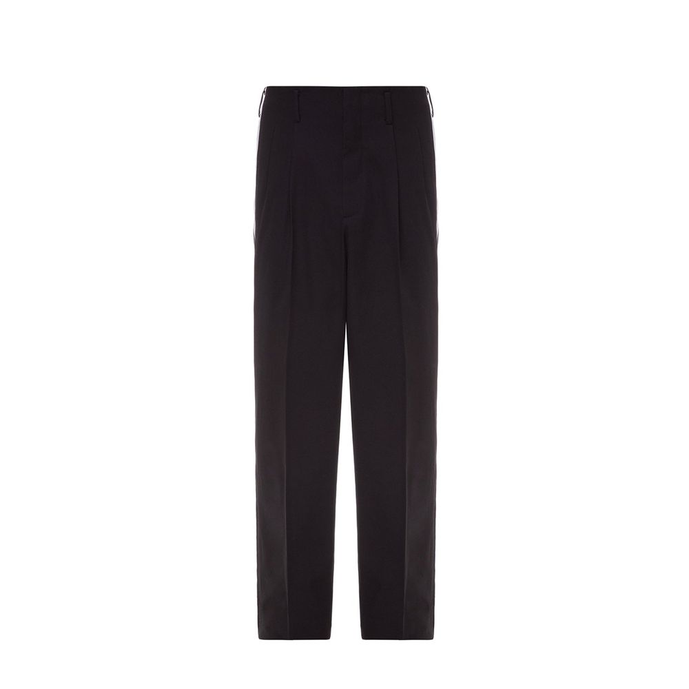 Dolce & Gabbana Black Cotton Casual Pants