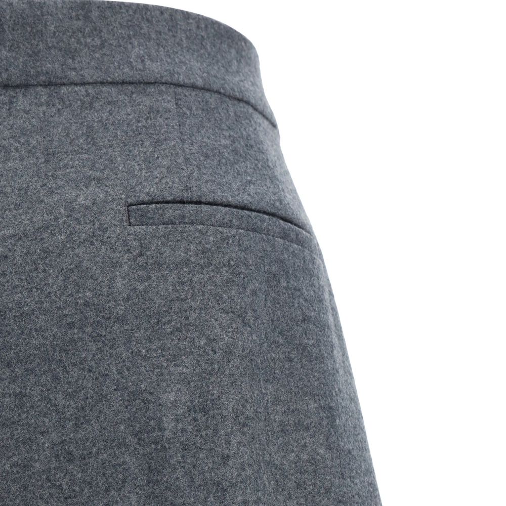 Jil Sander Gray Wool Casual Pants