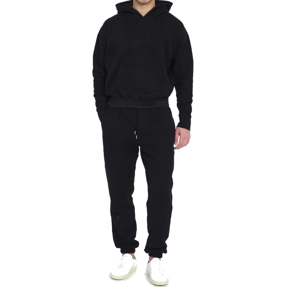 Saint Laurent Black Cotton Joggers (Workout Pants)
