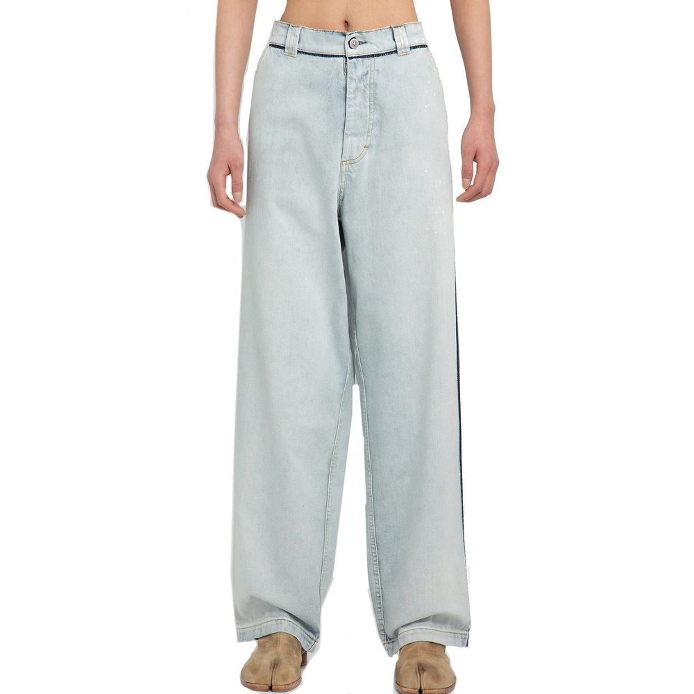 Maison Margiela Blue Cotton Jeans Denim