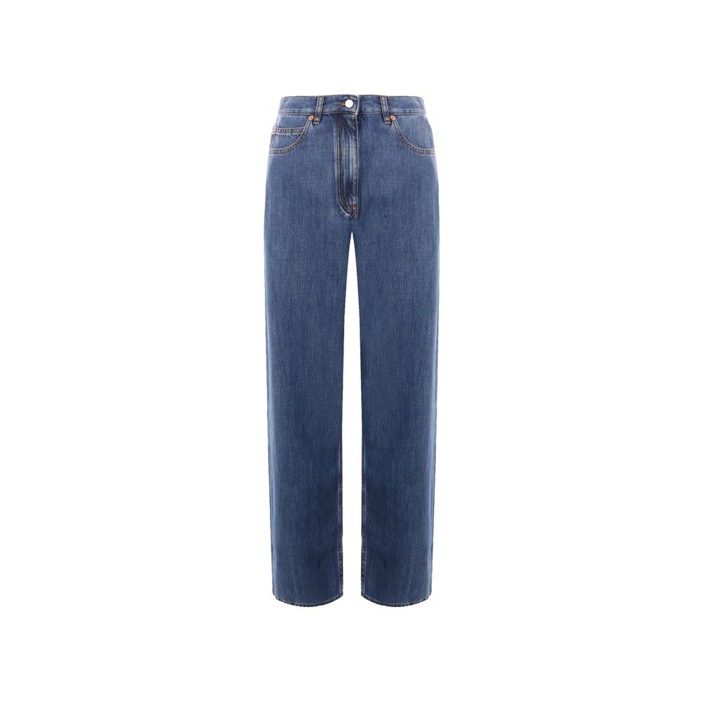 Valentino Blue Cotton Jeans Denim