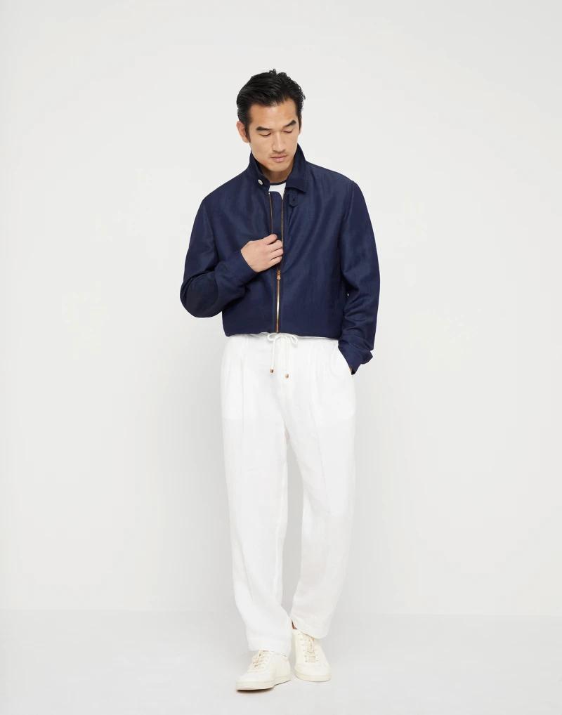 Brunello Cucinelli Blue Wool Bomber