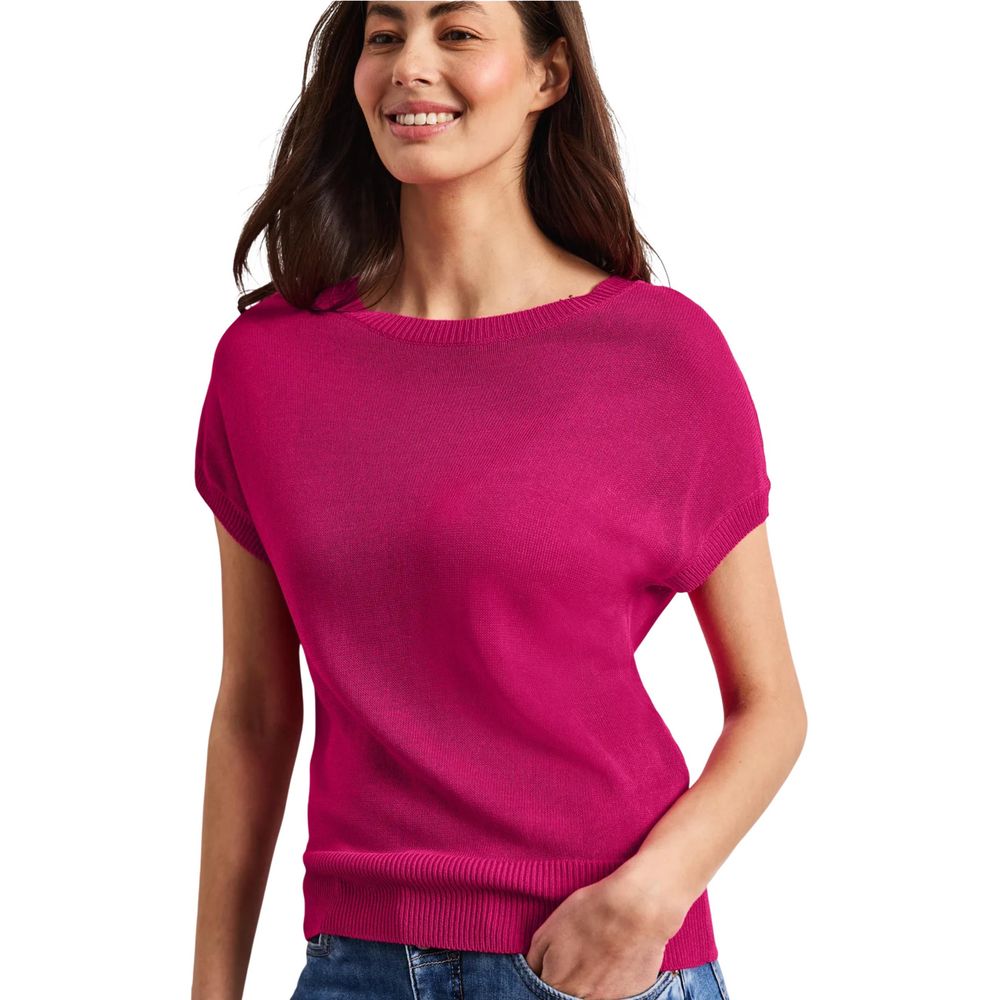 Street One Pink Viscose Sleeveles Sweater
