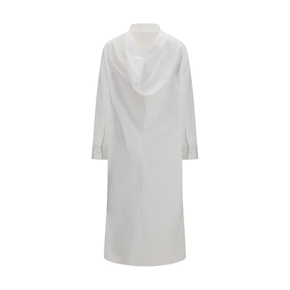 Balenciaga White Cotton Casual Dress
