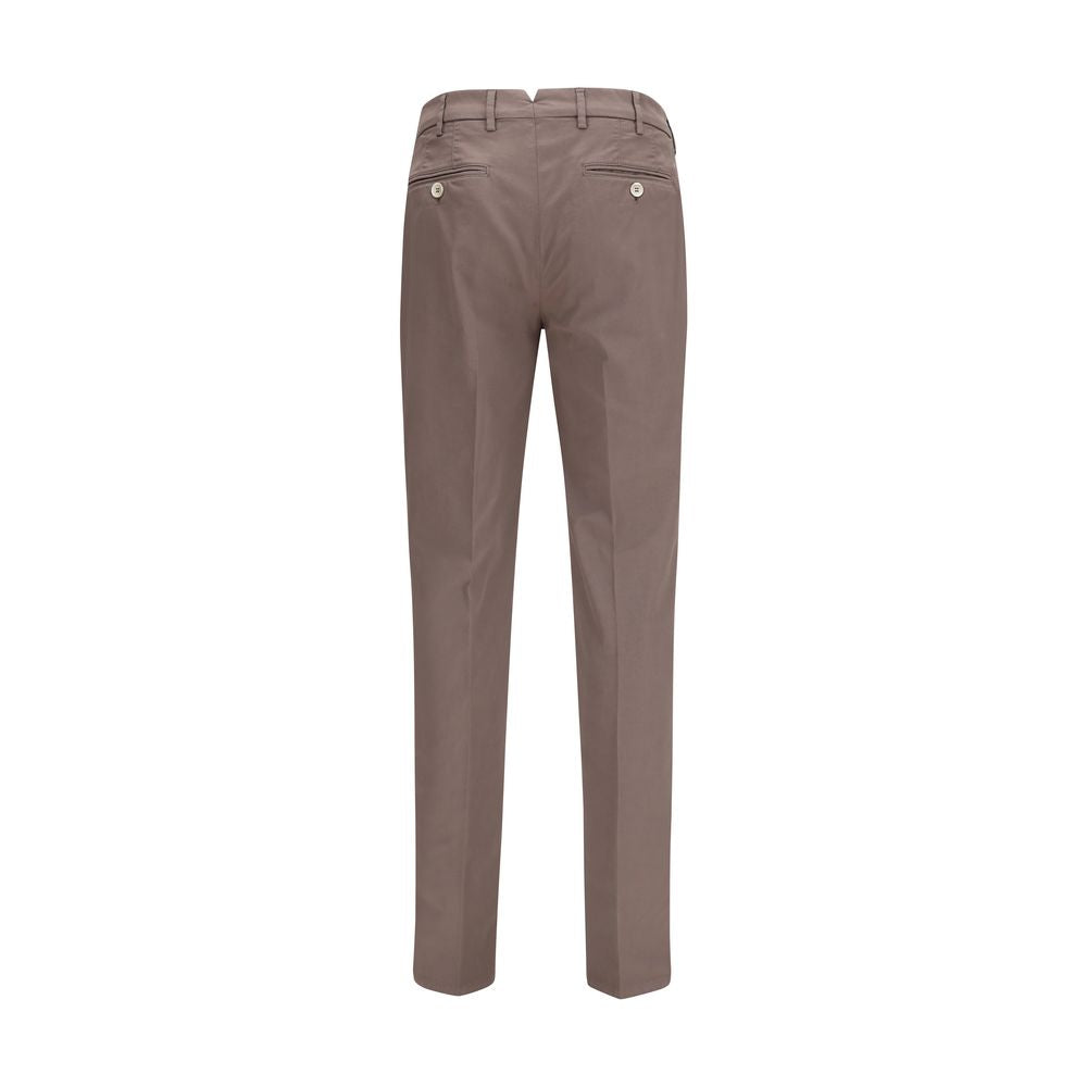 Brunello Cucinelli Brown Cotton Casual Pants
