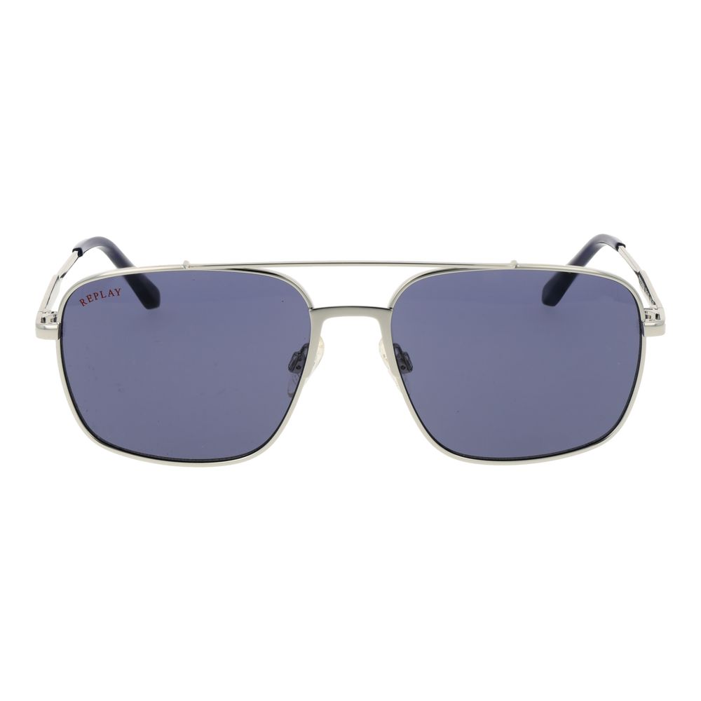 Replay Silver Metal Sunglasses