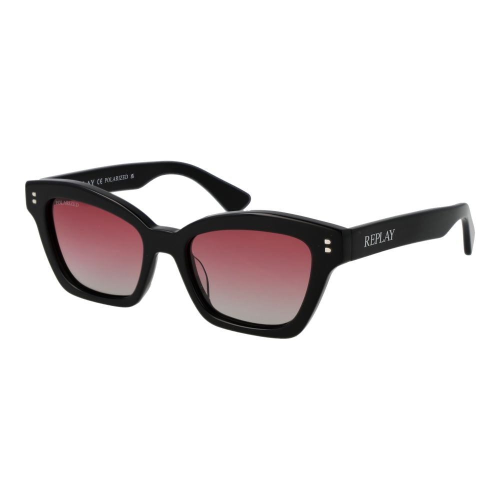 Replay Black Acetate Sunglasses