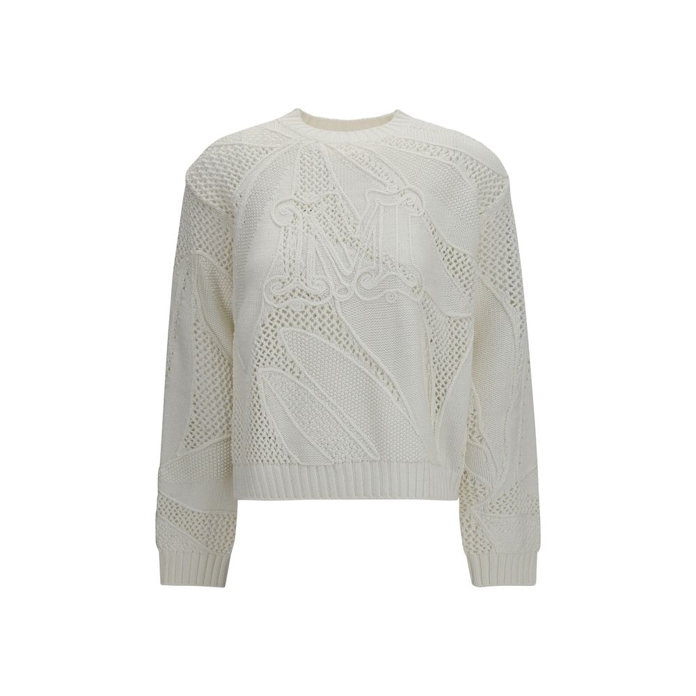 Max Mara White Cotton Sweatshirt