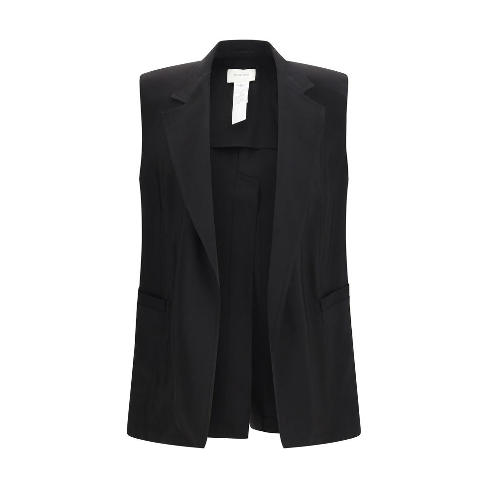 Max Mara Black Viscose Waistcoat