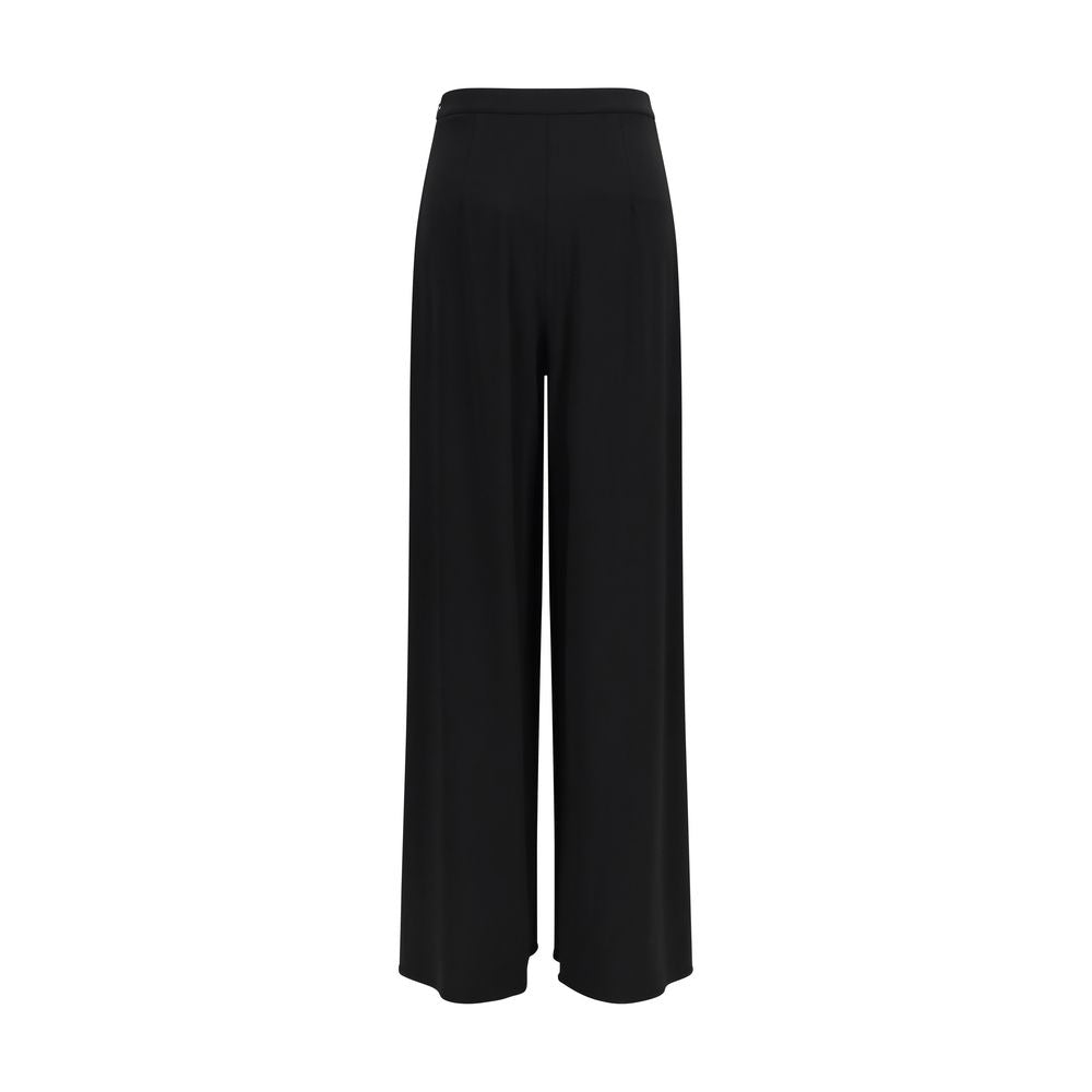 Max Mara Pure Black Viscose Casual Pants
