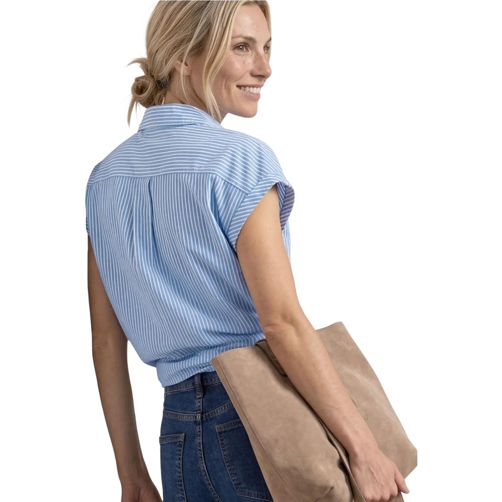 Street One Blue Cotton Shortsleeve Shirt