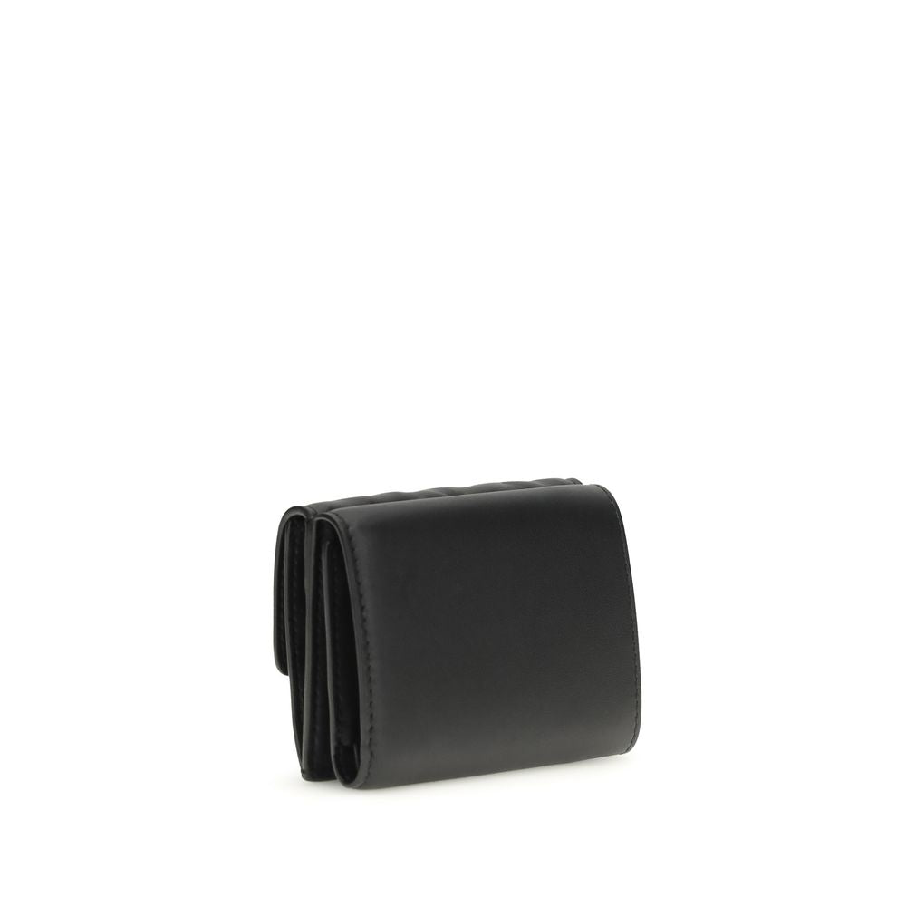 Fendi Black Lamb Ovis Aries Aries Wallet