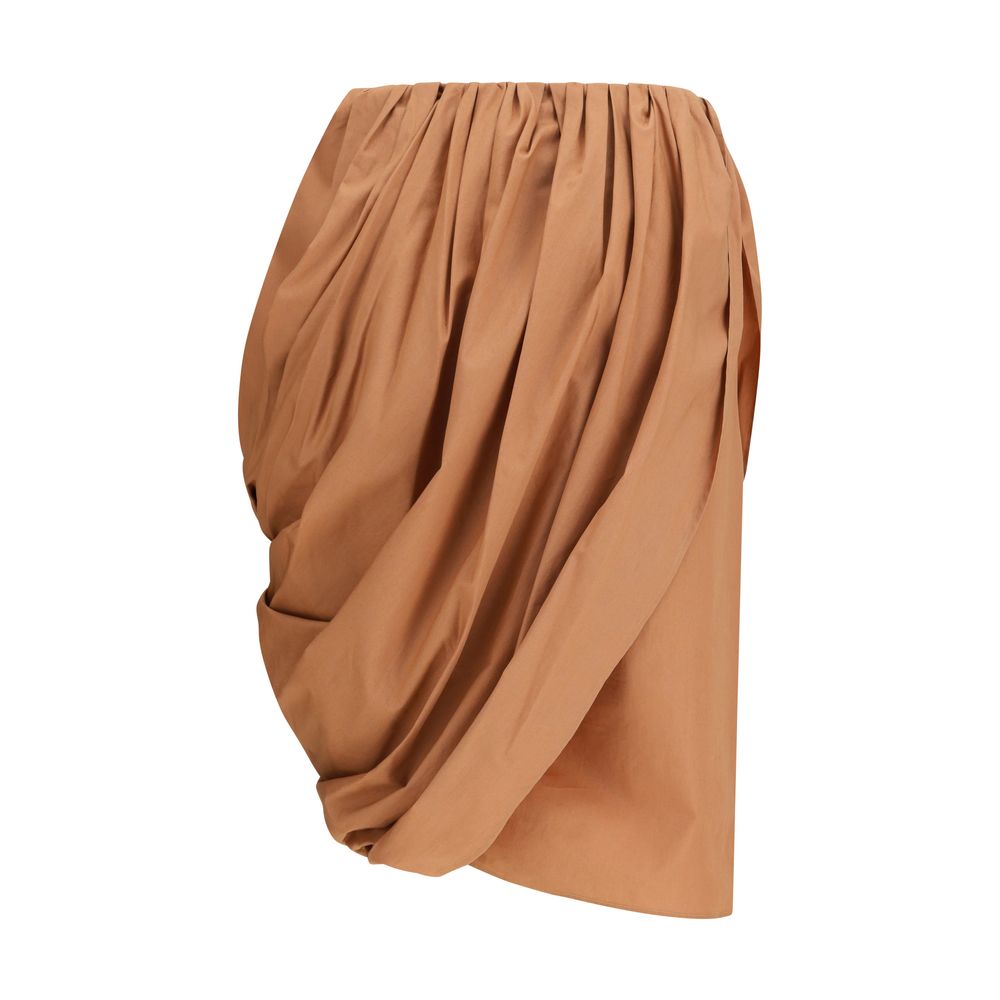 Chloé Beige Cotton Midi Skirt