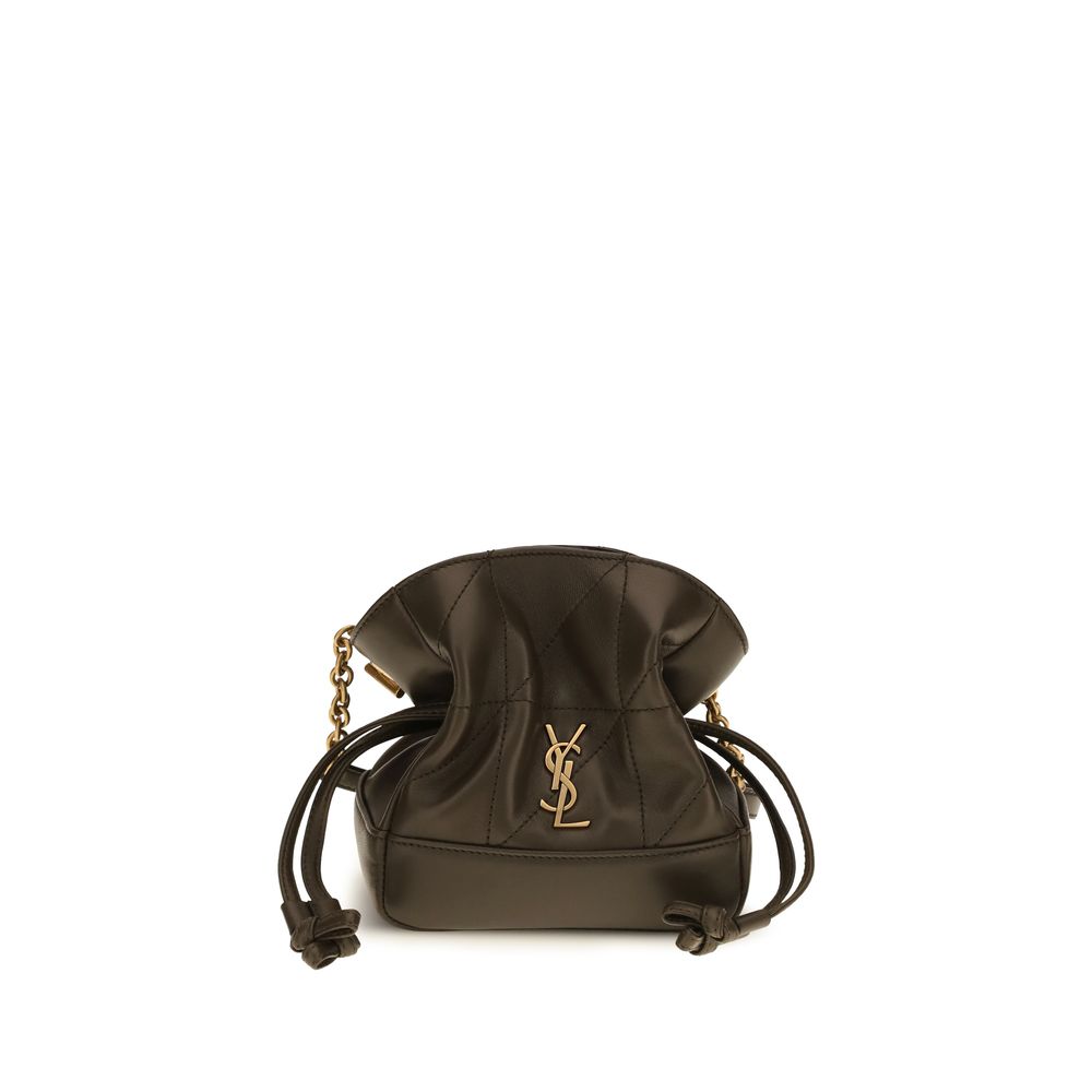 Saint Laurent Bicolor Lamb Ovis Aries Aries Clutch Bag