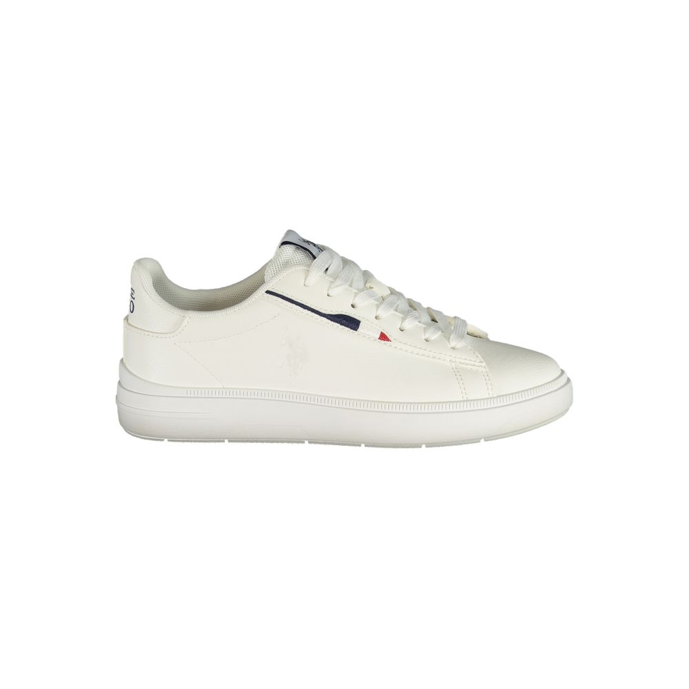 U.S. POLO ASSN. White Polyester Women's Sneaker