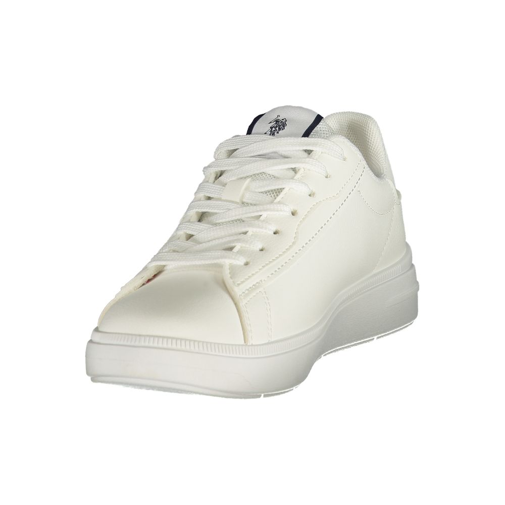 U.S. POLO ASSN. White Polyester Women's Sneaker