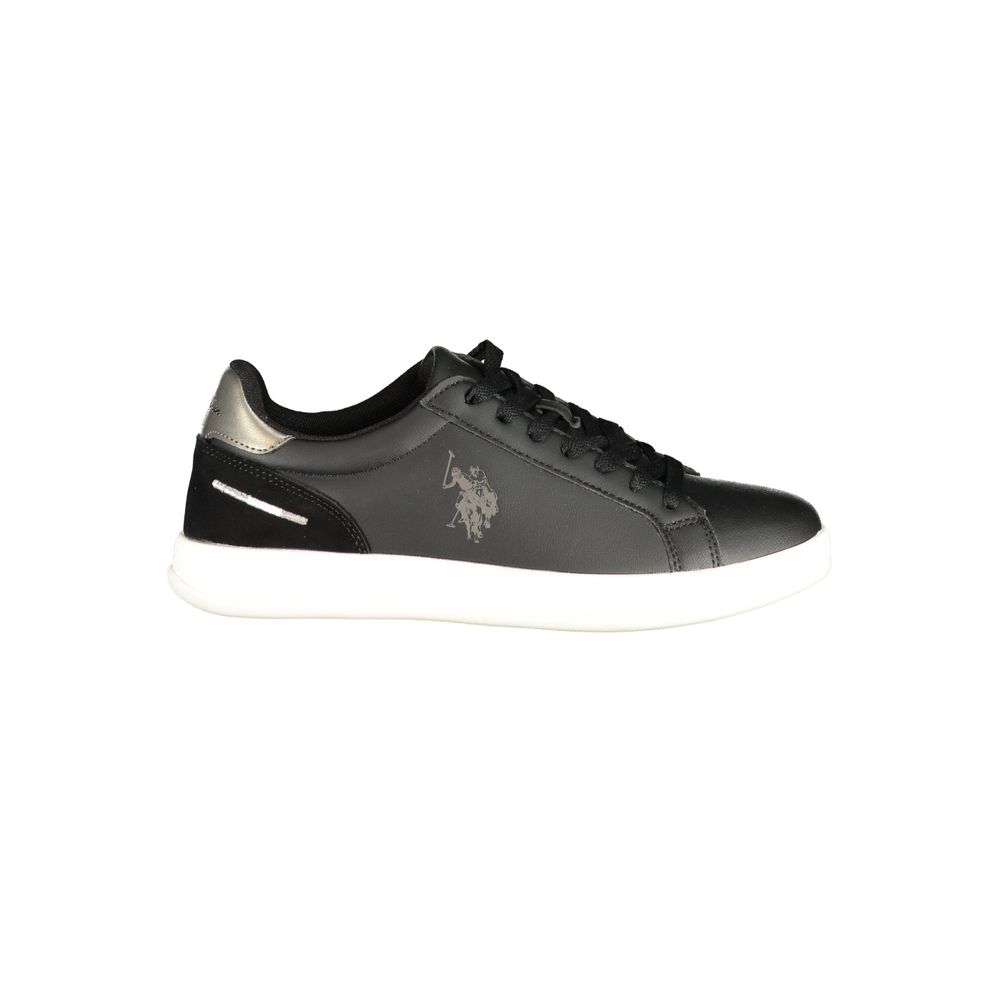 U.S. POLO ASSN. Black Polyurethane Women's Sneaker