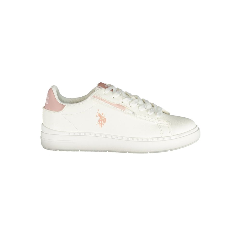 U.S. POLO ASSN. White Polyurethane Women's Sneaker