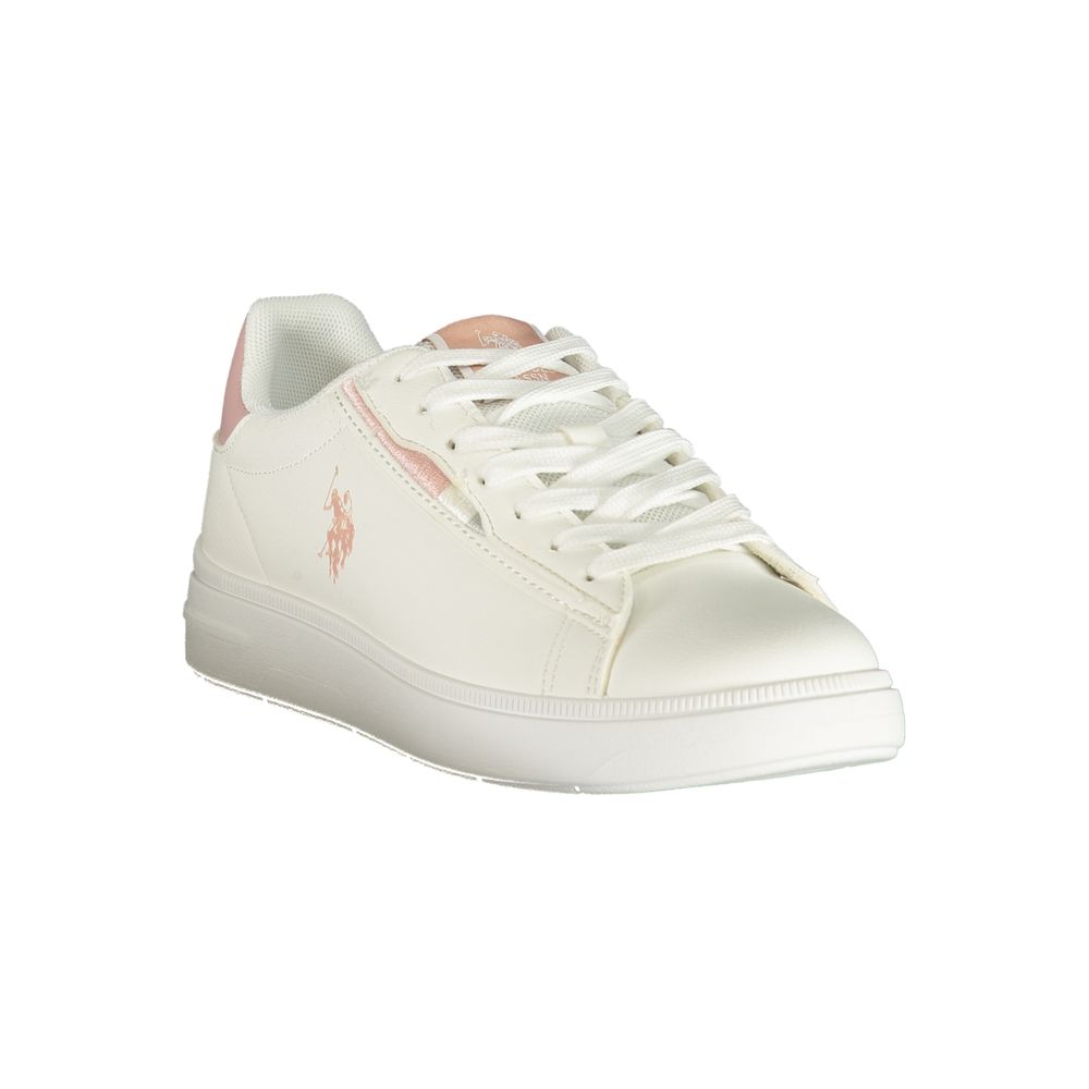U.S. POLO ASSN. White Polyurethane Women's Sneaker