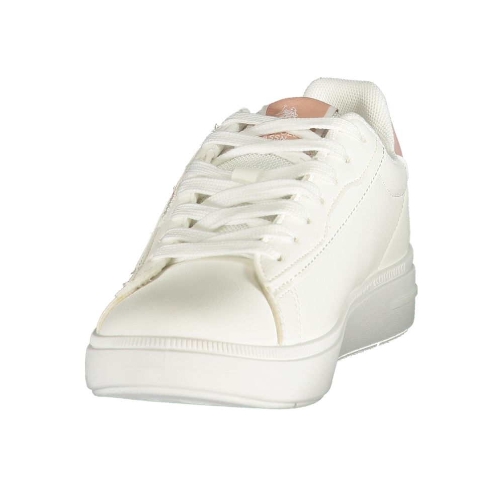 U.S. POLO ASSN. White Polyurethane Women's Sneaker