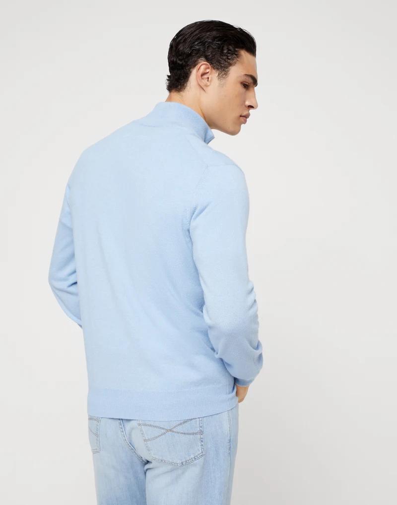 Brunello Cucinelli Turquoise Cashmere Sweater