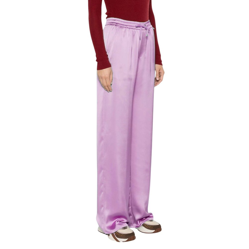 Herno Purple Polyester Casual Pants