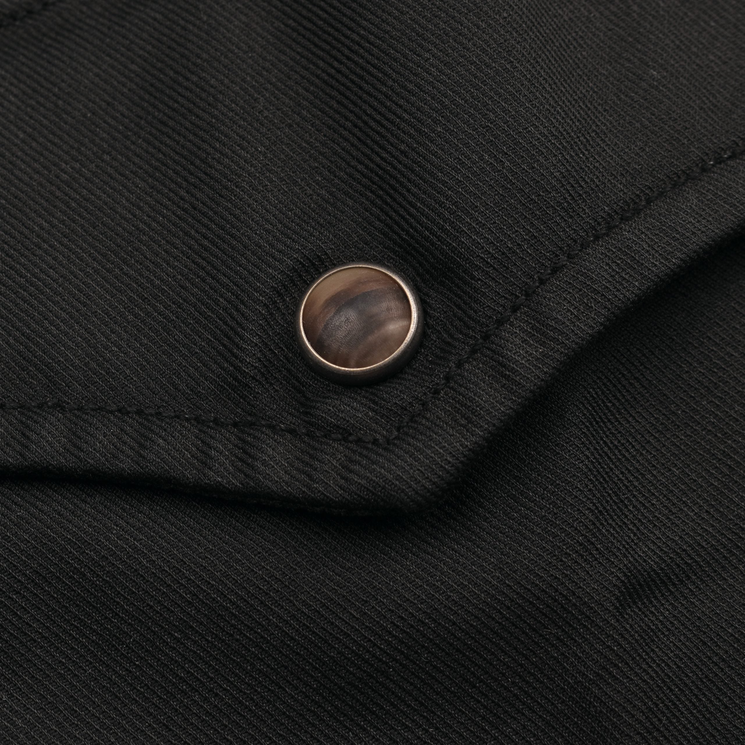 Brunello Cucinelli Black Cotton Biker Jacket