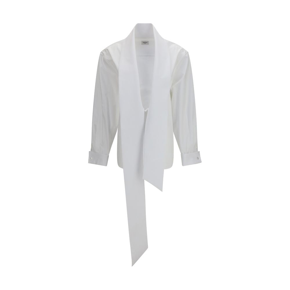 Saint Laurent White Cotton Dress Shirt