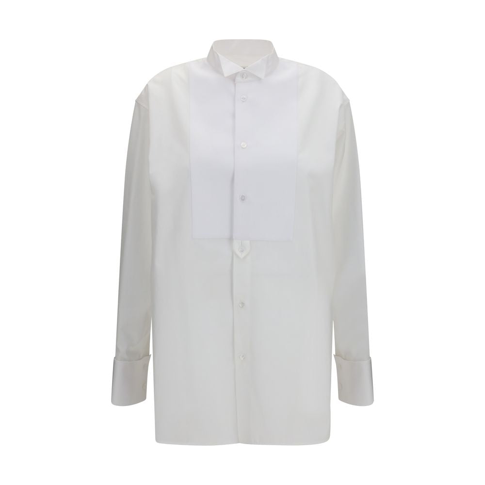 Saint Laurent White Cotton Dress Shirt