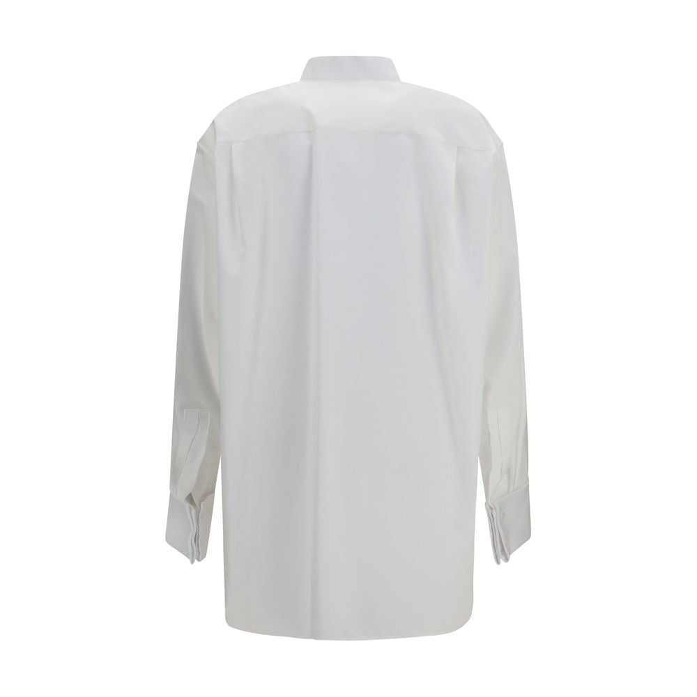 Saint Laurent White Cotton Dress Shirt