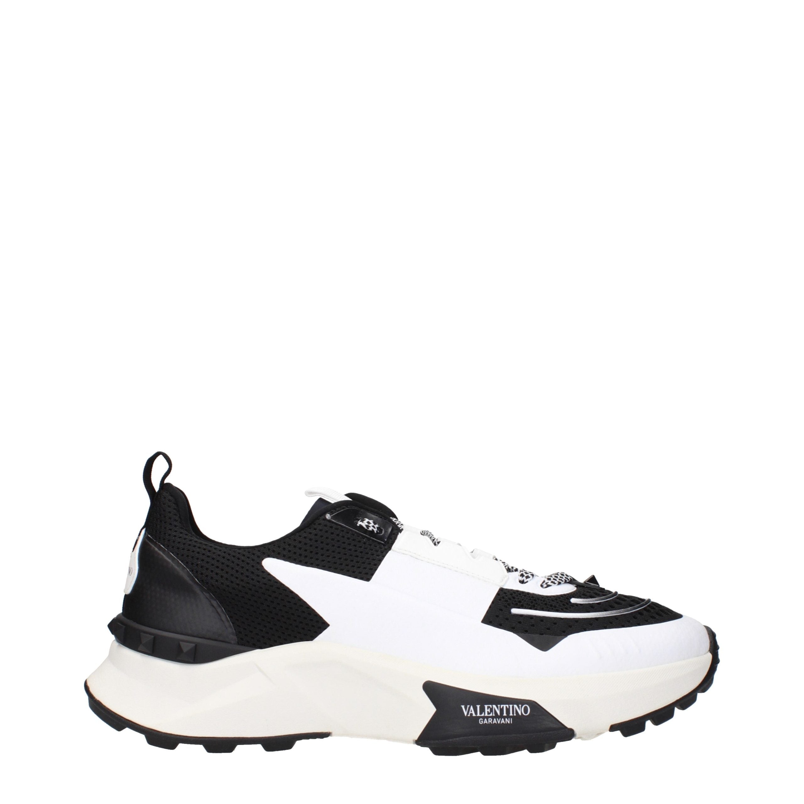 Valentino Garavani Black Fabric Athletic Sneakers