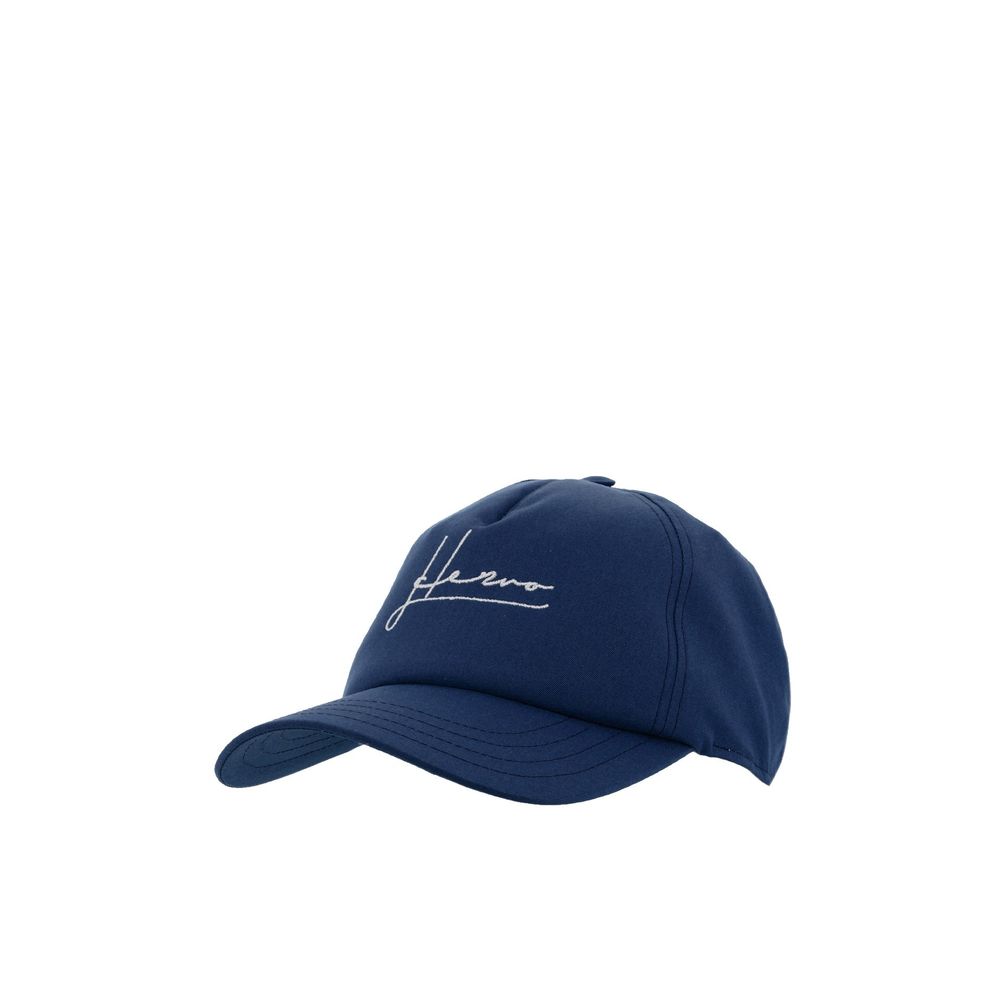 Herno Blue Cotton Cap (Baseball Hat)