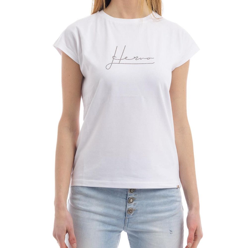 Herno White Cotton T-Shirt
