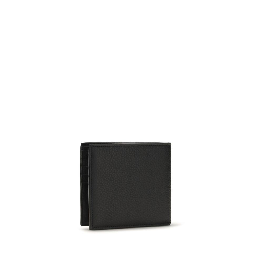 Saint Laurent Black Calf Leather Bos Taurus Wallet
