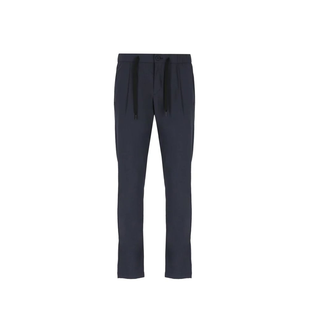 Herno Blue Elastane Casual Pants