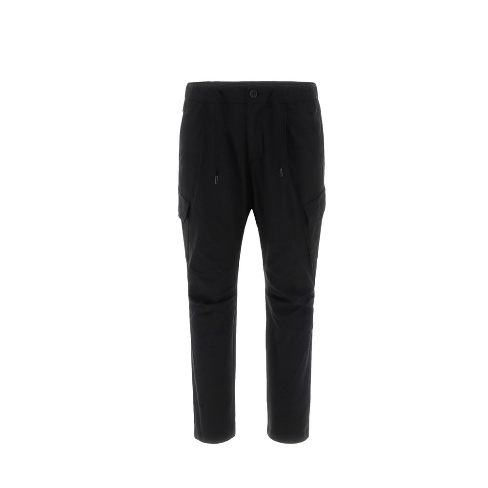Herno Black Polyester Cargo Pants
