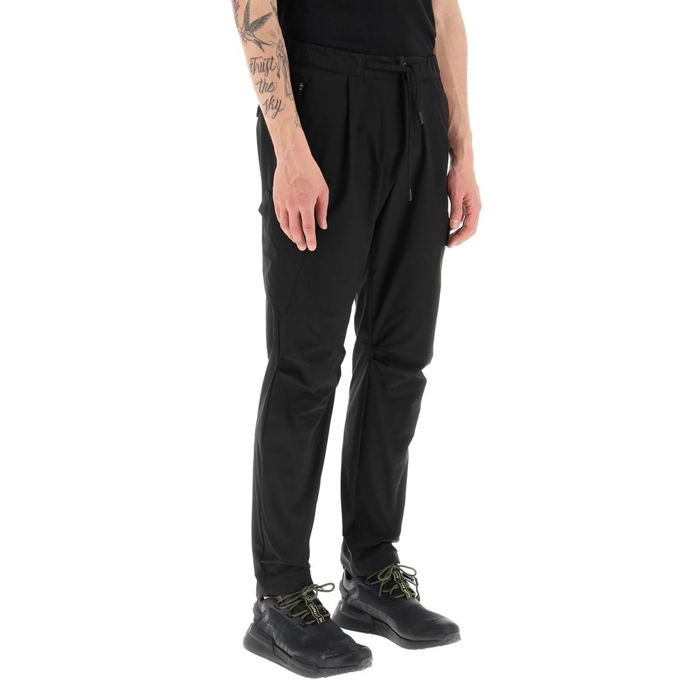 Herno Black Polyester Cargo Pants