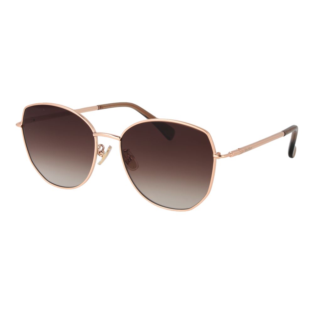 Max Mara Rose Gold Metal Sunglasses