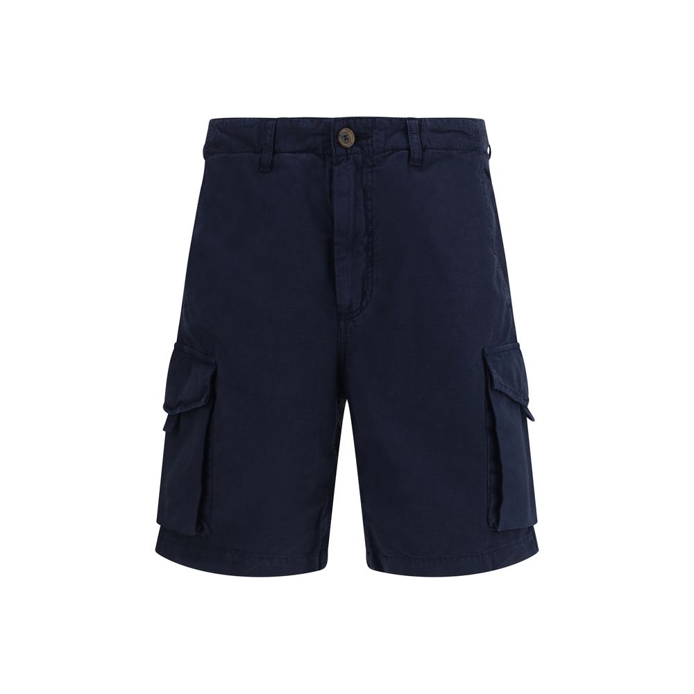 Sebago Blue Cotton Bermuda Shorts
