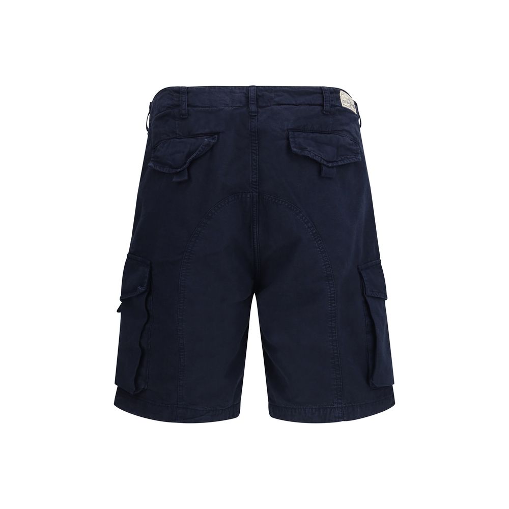 Sebago Blue Cotton Bermuda Shorts