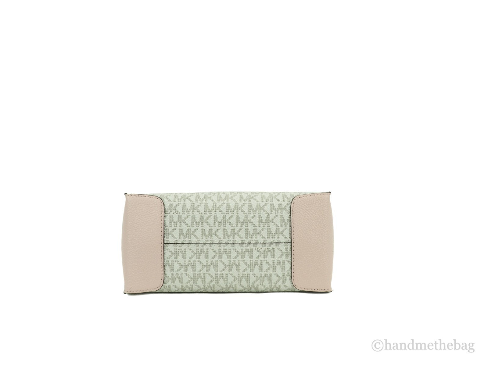 مايكل كورس Michael Kors حقيبة كروس ميرسر 35S1GM9M2B متوسطة بتصميم الأكورديون من الجلد والشعار بلون بودر بلاش متعدد الألوان