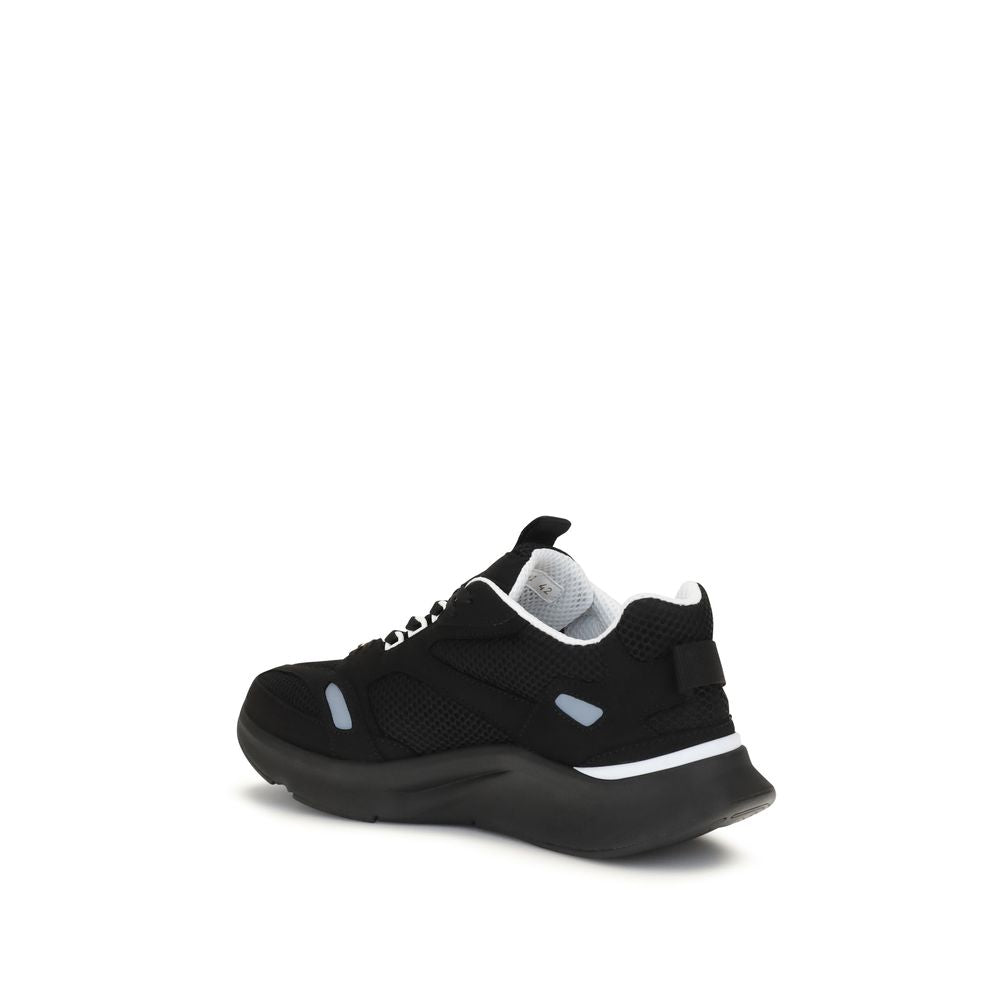 Valentino Garavani Black Polyester Athletic Sneakers