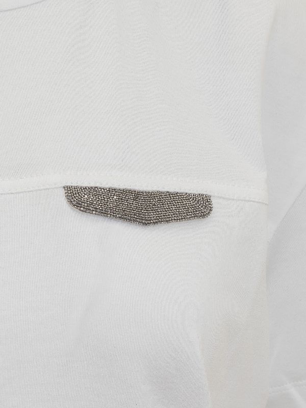 Brunello Cucinelli White Cotton T-Shirt