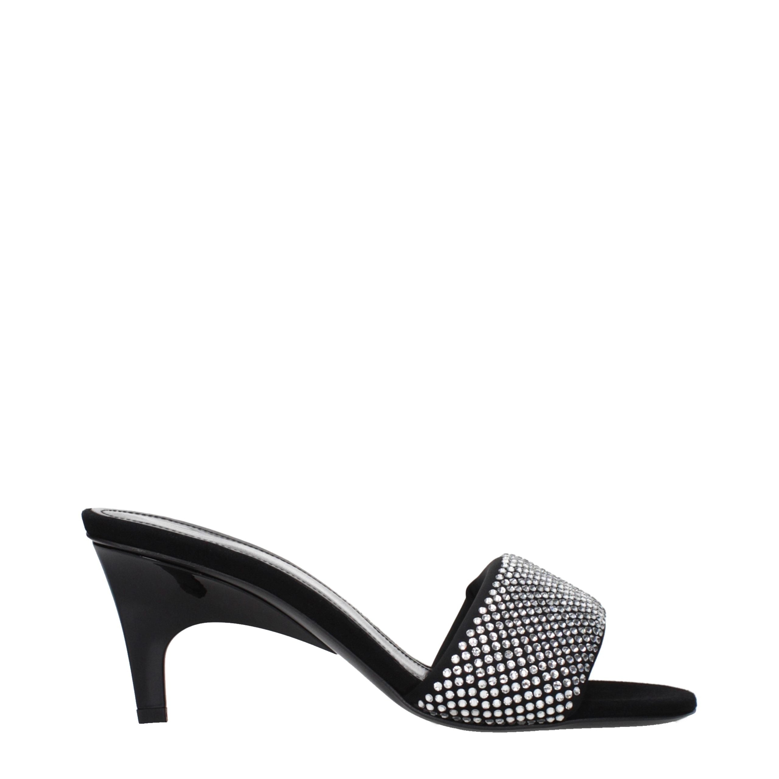 Prada Black Fabric Stiletto Heel Sandals