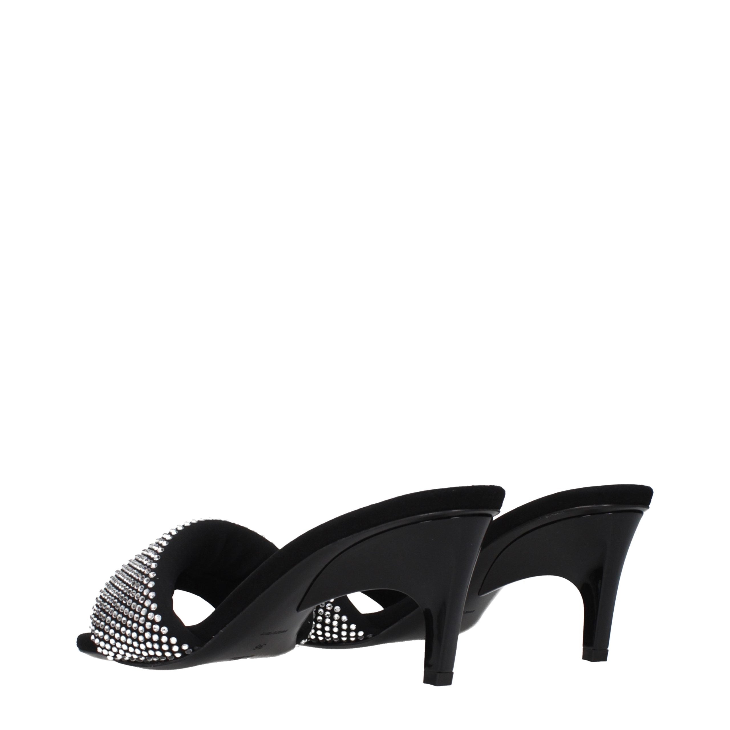 Prada Black Fabric Stiletto Heel Sandals